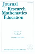 Imagen de portada de la revista Journal for research in mathematics education