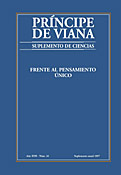 Imagen de portada de la revista Príncipe de Viana. Suplemento de ciencias sociales