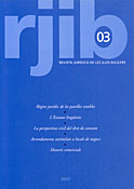 Imagen de portada de la revista RJIB. Revista jurídica de les Illes Balears