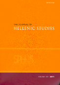 Imagen de portada de la revista Journal of hellenic studies