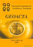 Imagen de portada de la revista Geoacta