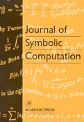 Imagen de portada de la revista Journal of symbolic computation