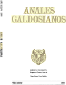 Imagen de portada de la revista Anales galdosianos