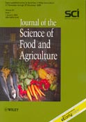 Imagen de portada de la revista Journal of the science of food and agriculture