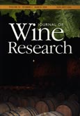 Imagen de portada de la revista Journal of wine research