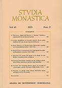 Imagen de portada de la revista Studia monastica