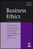 Imagen de portada de la revista Business Ethics