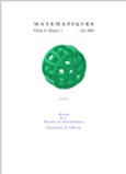 Imagen de portada de la revista Matemàtiques