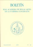 Imagen de portada de la revista Boletín. Real Academia de Bellas Artes de la Purísima Concepción