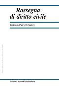 Imagen de portada de la revista Rassegna di diritto civile