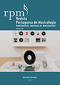 Imagen de portada de la revista Revista portuguesa de musicologia
