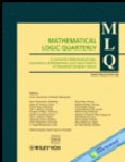 Imagen de portada de la revista Mathematical Logic Quarterly