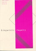 Imagen de portada de la revista Linguistic inquiry