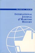 Imagen de portada de la revista International journal of maritime history