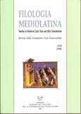 Imagen de portada de la revista Filologia mediolatina