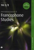 Imagen de portada de la revista International journal of francophone studies