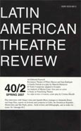 Imagen de portada de la revista Latin American theatre review