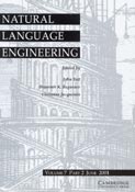 Imagen de portada de la revista Natural language engineering