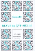 Imagen de portada de la revista Nouvelle revue du XVI Siècle