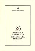 Imagen de portada de la revista Rassegna europea di letteratura italiana