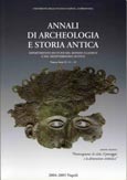 Imagen de portada de la revista Annali di archeologia e storia antica